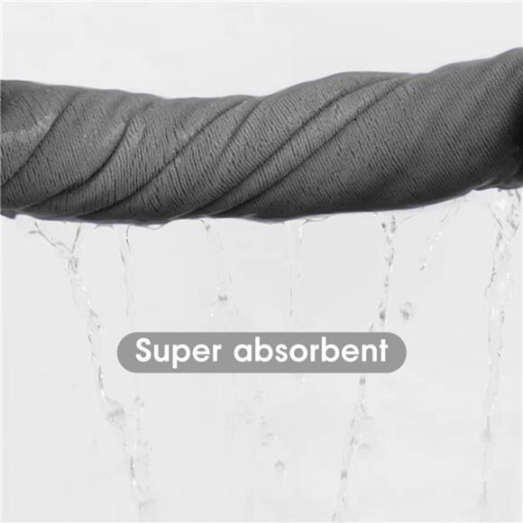 Microfiber Bath Towel Sets (6 Pack, 27" x 55") -Extra Absorbent, Fast - Picture 6 of 8